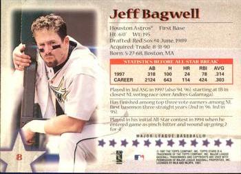 1997 Topps Stars #8 Jeff Bagwell Back