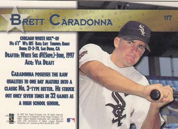 1997 Topps Stars #117 Brett Caradonna Back