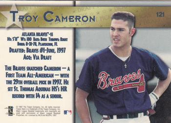 1997 Topps Stars #121 Troy Cameron Back