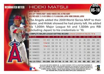 2010 Topps Update #US-10 Hideki Matsui Back