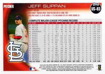 2010 Topps Update #US-83 Jeff Suppan Back
