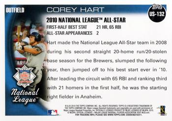 2010 Topps Update #US-132 Corey Hart Back