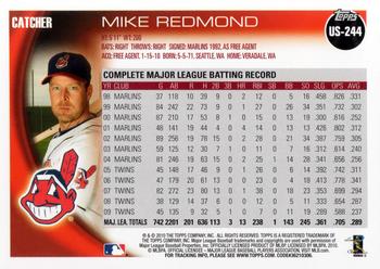 2010 Topps Update #US-244 Mike Redmond Back