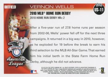 2010 Topps Update #US-11 Vernon Wells Back