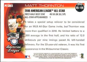 2010 Topps Update #US-156 Matt Thornton Back