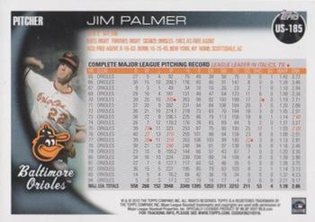 2010 Topps Update #US-185 Jim Palmer Back