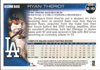2010 Topps Update #US-193 Ryan Theriot Back