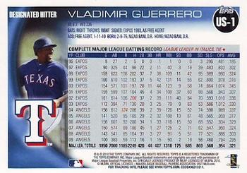 2010 Topps Update #US-1 Vladimir Guerrero Back