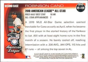 2010 Topps Update #US-230 Robinson Cano Back