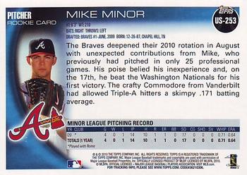 2010 Topps Update #US-253 Mike Minor Back