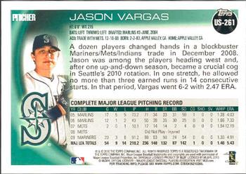 2010 Topps Update #US-261 Jason Vargas Back