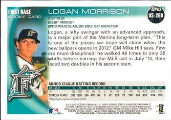 2010 Topps Update #US-268 Logan Morrison Back