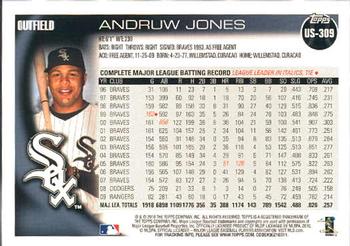 2010 Topps Update #US-309 Andruw Jones Back