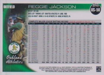 2010 Topps Update #US-50 Reggie Jackson Back