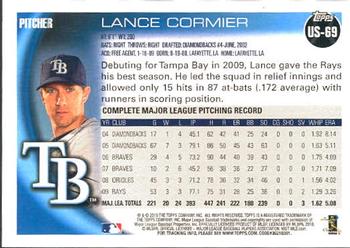 2010 Topps Update #US-69 Lance Cormier Back
