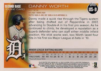 2010 Topps Update #US-9 Danny Worth Back