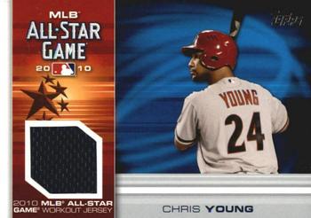 2010 Topps Update - All-Star Stitches #AS-CY Chris Young Front