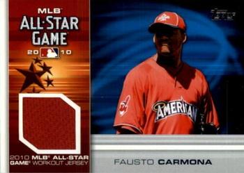 2010 Topps Update - All-Star Stitches #AS-FC Fausto Carmona Front