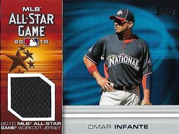 2010 Topps Update - All-Star Stitches #AS-OI Omar Infante Front