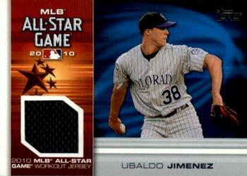 2010 Topps Update - All-Star Stitches #AS-UJ Ubaldo Jimenez Front