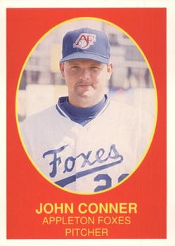 1990 Boxscores Appleton Foxes #7 John Conner Front