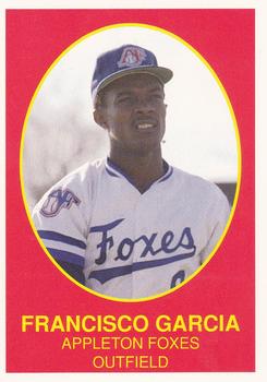 1990 Boxscores Appleton Foxes #8 Francisco Garcia Front
