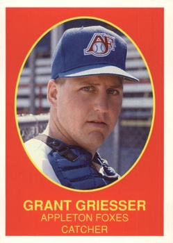 1990 Boxscores Appleton Foxes #10 Grant Griesser Front