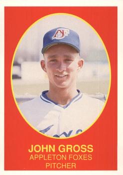 1990 Boxscores Appleton Foxes #11 John Gross Front