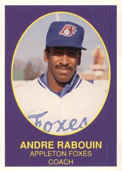 1990 Boxscores Appleton Foxes #20 Andre Rabouin Front