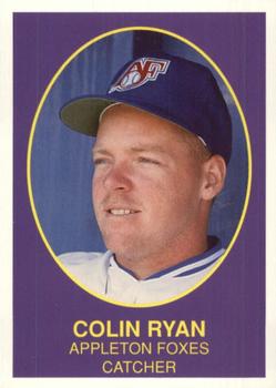 1990 Boxscores Appleton Foxes #22 Colin Ryan Front