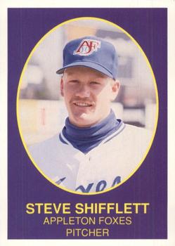 1990 Boxscores Appleton Foxes #24 Steve Shifflett Front