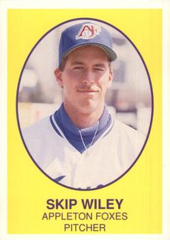 1990 Boxscores Appleton Foxes #30 Skip Wiley Front