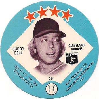 1978 Big T/Tastee-Freez Discs #1 Buddy Bell Front