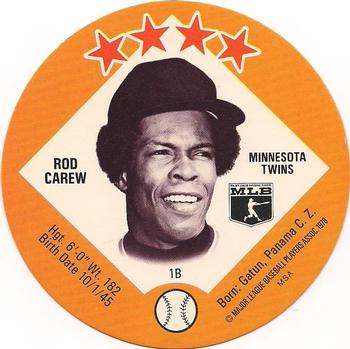 1978 Big T/Tastee-Freez Discs #8 Rod Carew Front