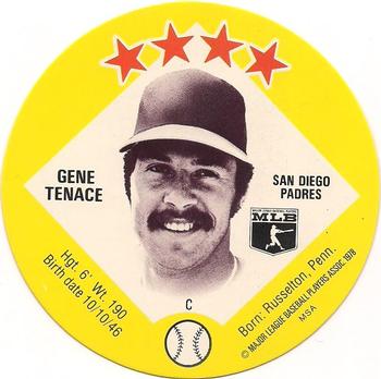 1978 Big T/Tastee-Freez Discs #20 Gene Tenace Front