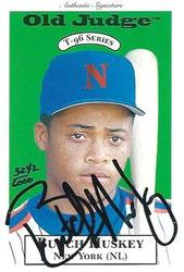 1996 Signature Rookies Old Judge - Signatures #13 Butch Huskey Front