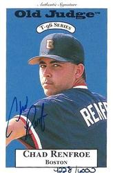1996 Signature Rookies Old Judge - Signatures #28 Chad Renfroe Front