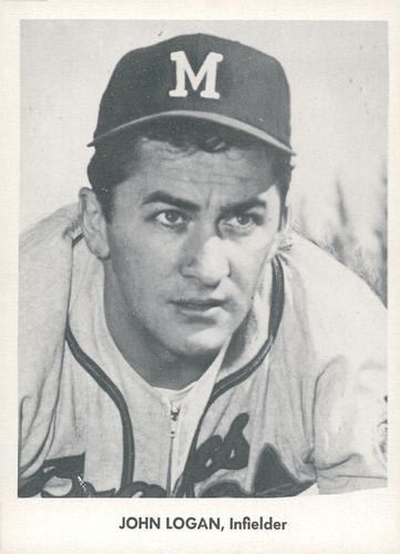 1958 Jay Publishing Milwaukee Braves Set A #NNO John Logan Front