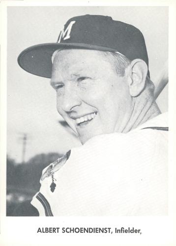 1958 Jay Publishing Milwaukee Braves Set B #NNO Albert Schoendienst Front