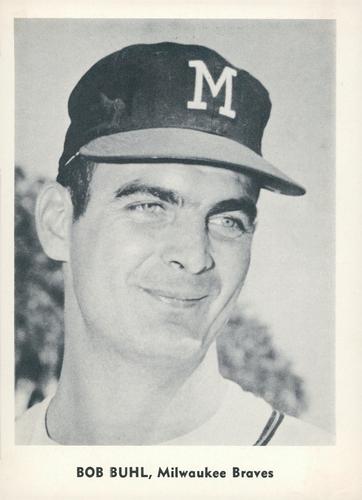 1959 Jay Publishing Milwaukee Braves Set A #NNO Bob Buhl Front