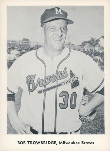 1959 Jay Publishing Milwaukee Braves Set B #NNO Bob Trowbridge Front
