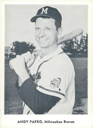 1959 Jay Publishing Milwaukee Braves Set C #NNO Andy Pafko Front