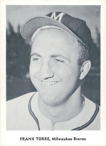 1959 Jay Publishing Milwaukee Braves Set C #NNO Frank Torre Front
