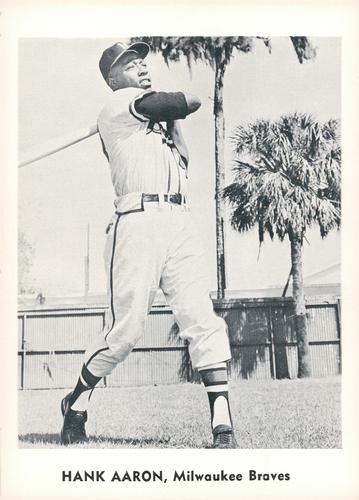 1960 Jay Publishing Milwaukee Braves Set C #NNO Hank Aaron Front