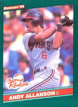 1986 Donruss The Rookies #43 Andy Allanson Front