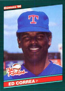 1986 Donruss The Rookies #4 Ed Correa Front