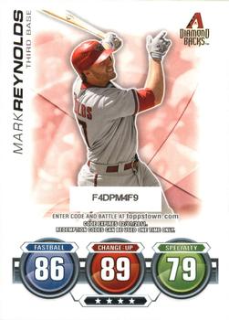 2010 Topps Update - Attax Code Cards #NNO Mark Reynolds Front