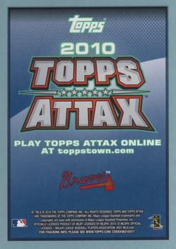 2010 Topps Update - Attax Code Cards #NNO Brian McCann Back