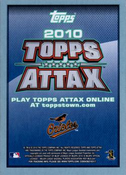 2010 Topps Update - Attax Code Cards #NNO Adam Jones Back