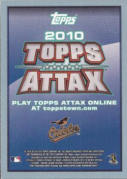 2010 Topps Update - Attax Code Cards #NNO Nick Markakis Back